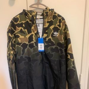 Adidas camo jacket (L)